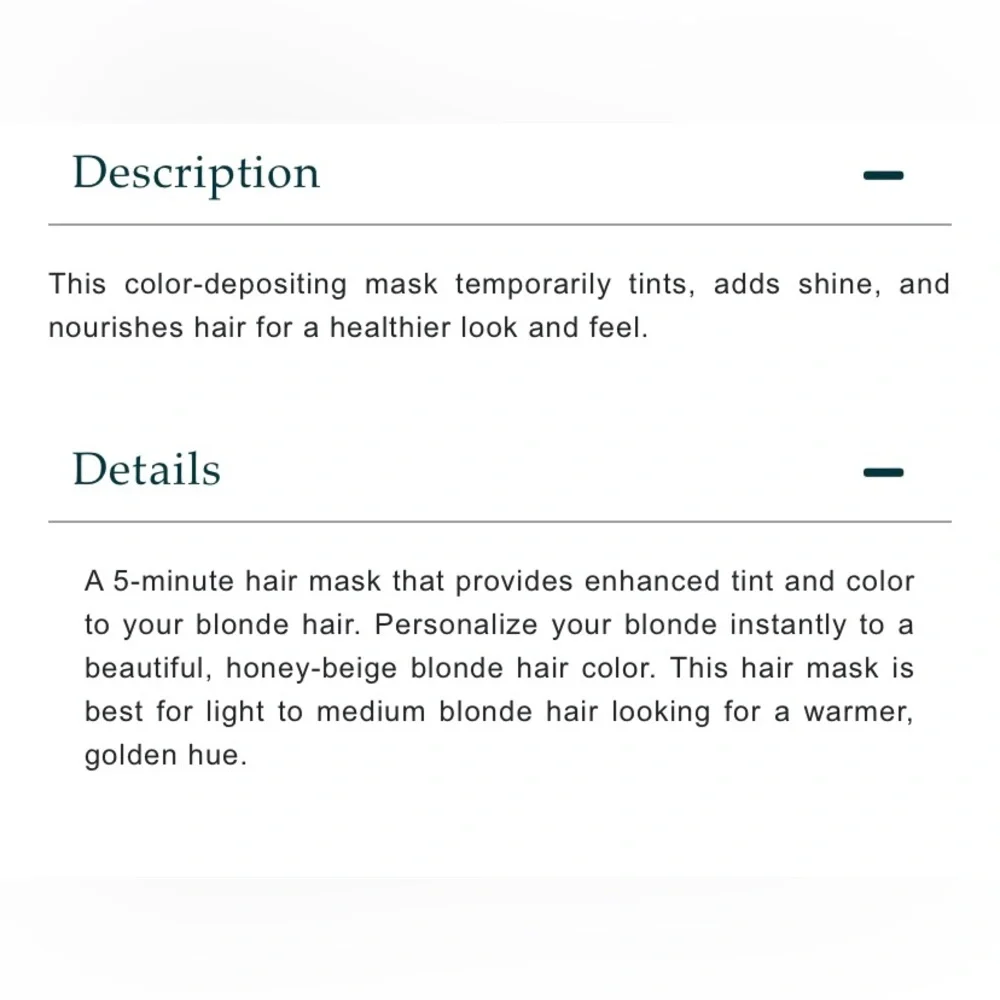 Blonde Conditioner Mask